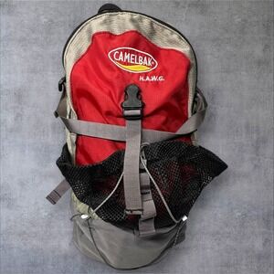 Camelbak H.A.W.G Hawg Backpack Hydration‎ Pack Omega Reservoir Gray/Red